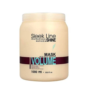 Maschera per Capelli Sleek Line Volume 1000ml