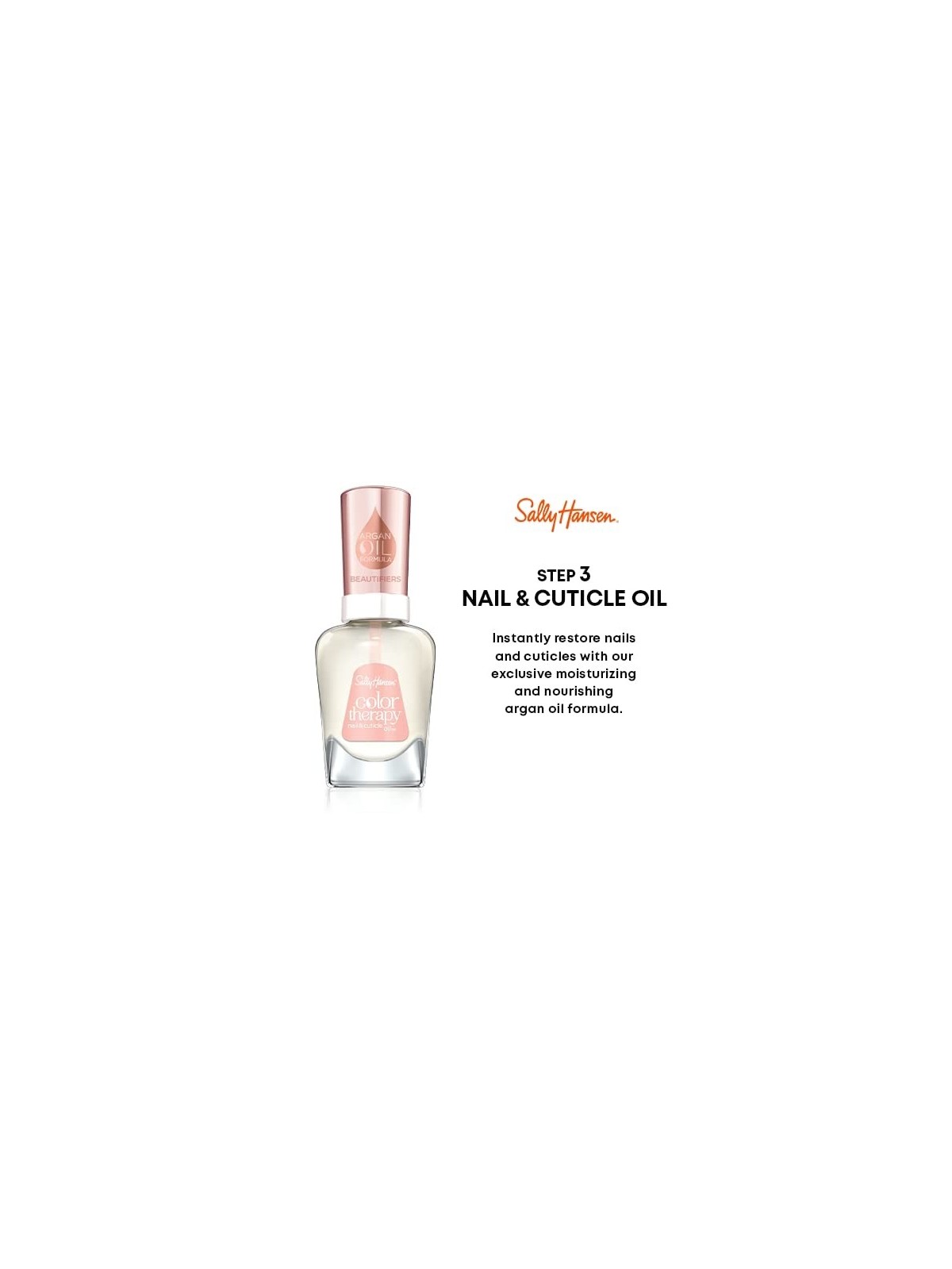 Sally Hansen Color Therapy Top Coat Smalto superiore con olio di argan donna 147ml