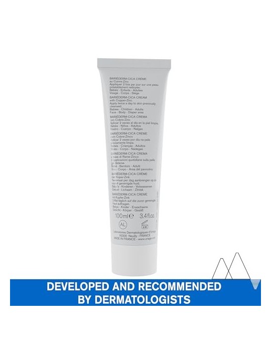 Uriage Bariederm Repairing Cica-Cream Unisex 100ml With Copper-Zinc
