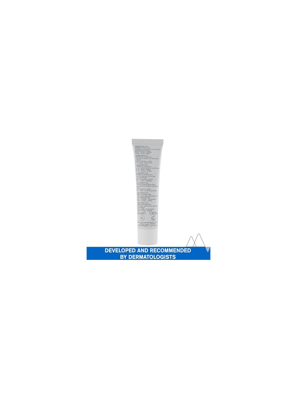 Uriage Crema riparatrice contenente rame e zinco Bariderm Cica Repairing CicaCream With CuZn unisex 40ml