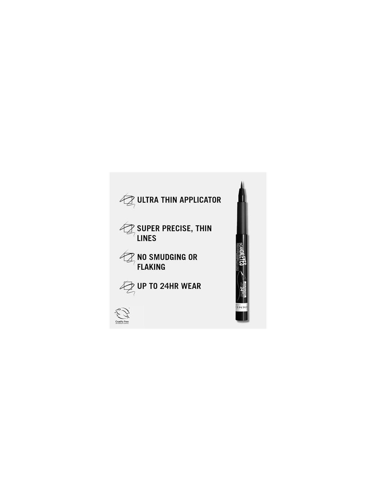 Rimmel Scandaleyes Precision Micro Eyeliner Penna eyeliner fissa 11 ml donna Black