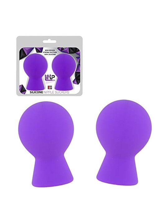 DREAM TOYS Pleasure Pumps Pompa per capezzoli con ventose Viola 2 pz