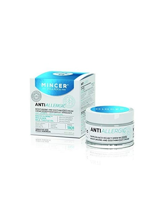 Crema da giorno antiallergica idratante e lenitiva contro gli arrossamenti Nr1101 50ml