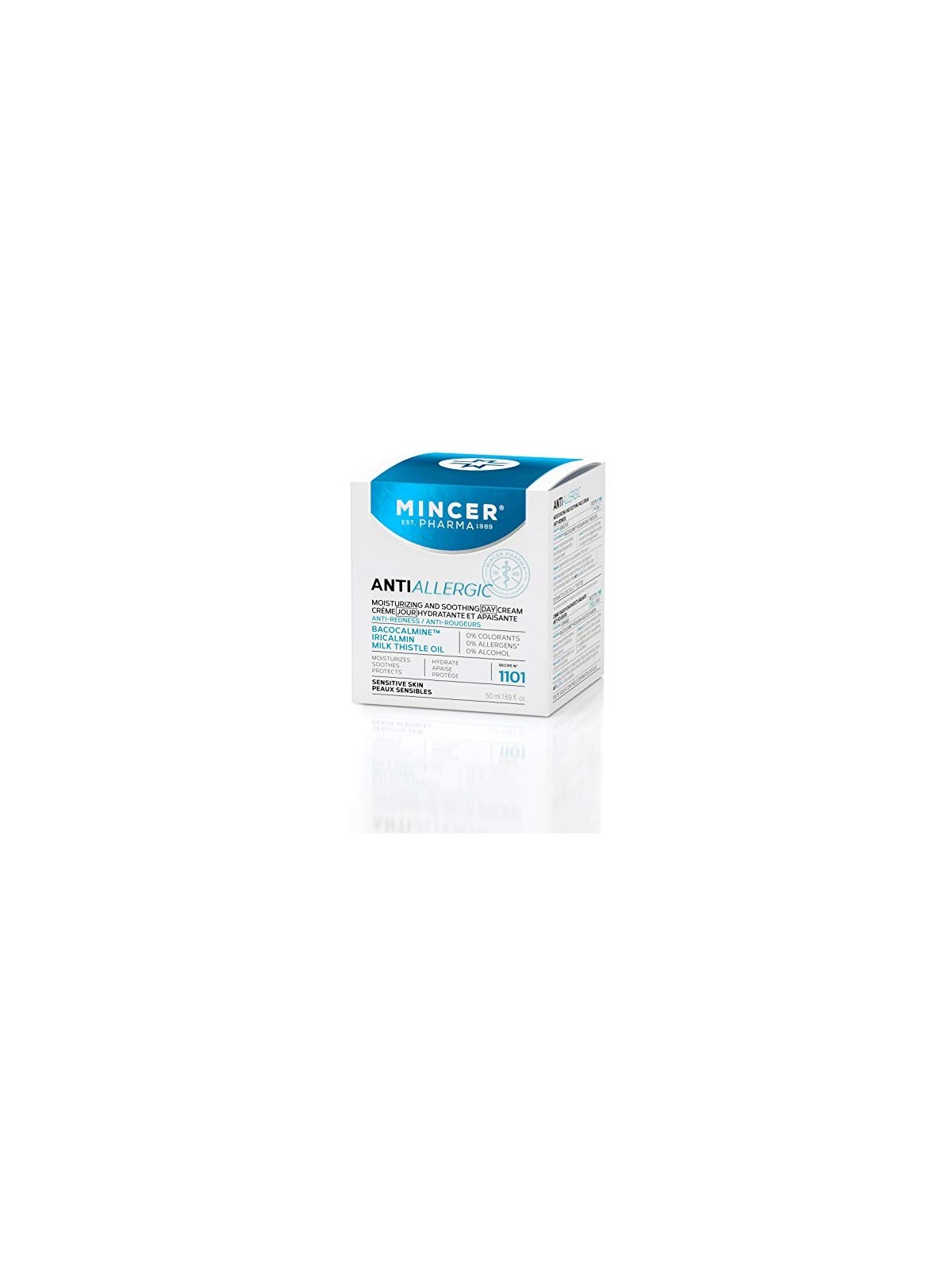 Crema da giorno antiallergica idratante e lenitiva contro gli arrossamenti Nr1101 50ml