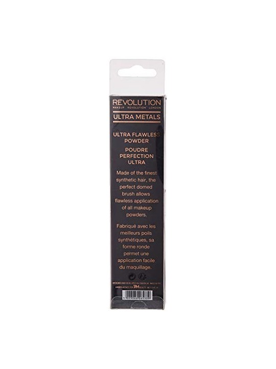 Pennello Makeup Revolution Ultra Metals Flawless Powder Brush Pennello per il viso ultra metallico donna