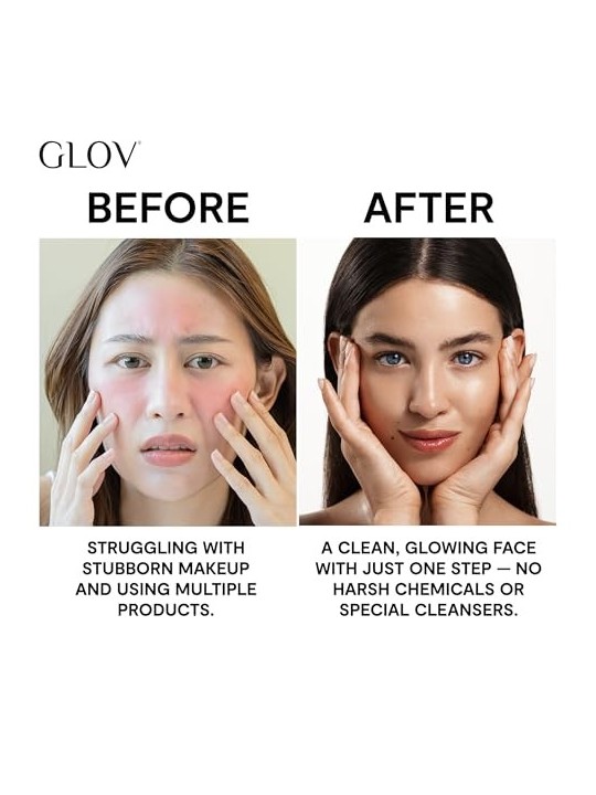 GLOV OnTheGo Mekeup Remover Classic Guanto struccante avorio