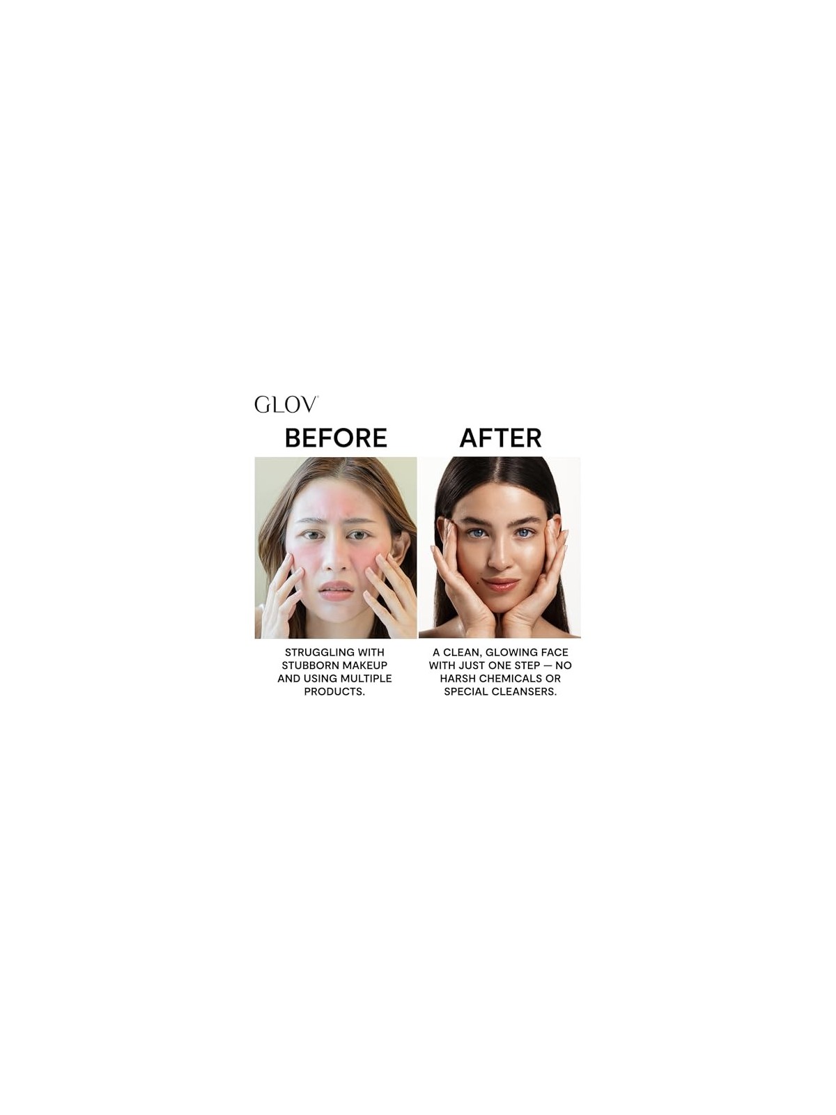 GLOV OnTheGo Mekeup Remover Classic Guanto struccante avorio