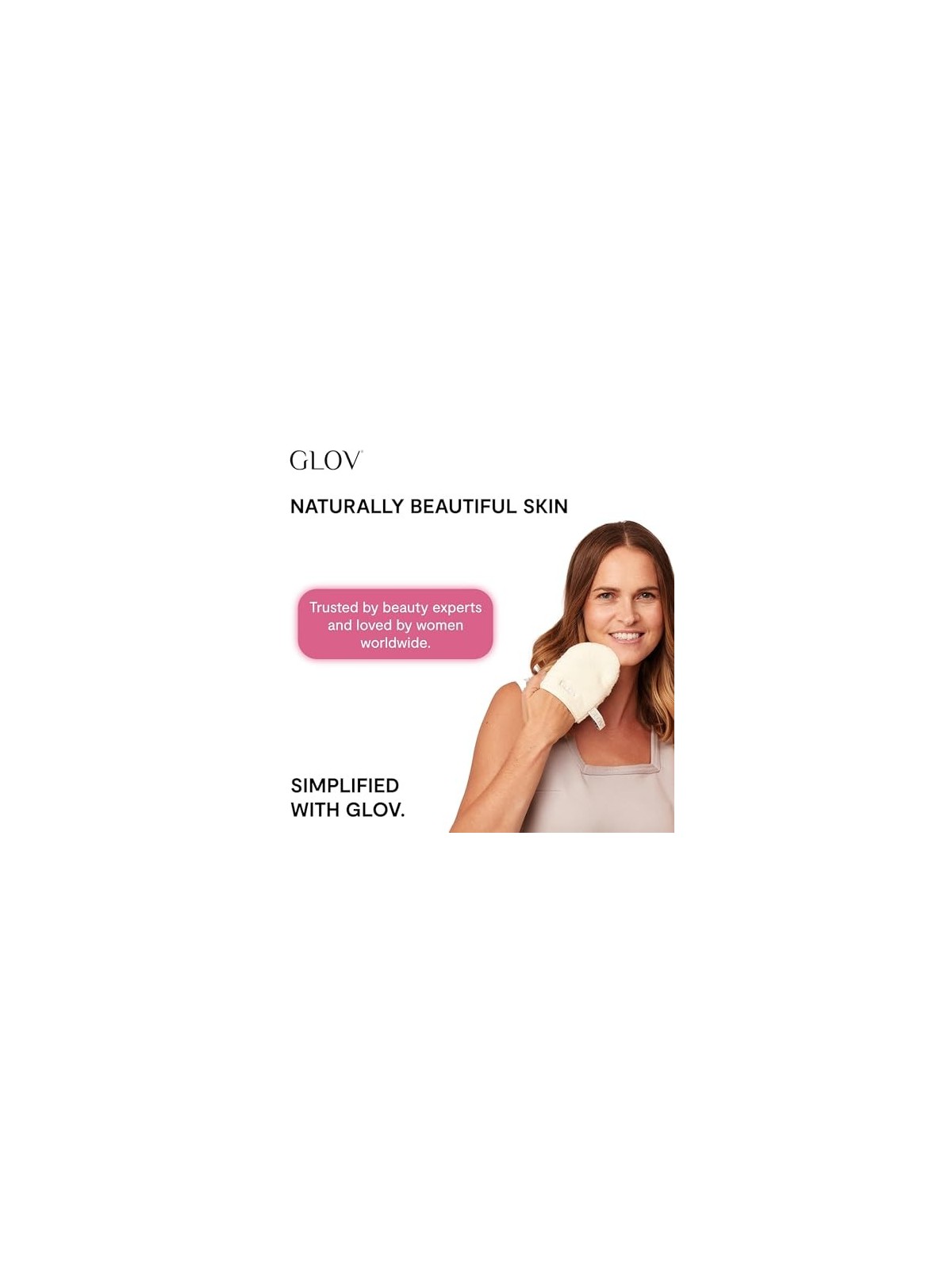 GLOV OnTheGo Mekeup Remover Classic Guanto struccante avorio