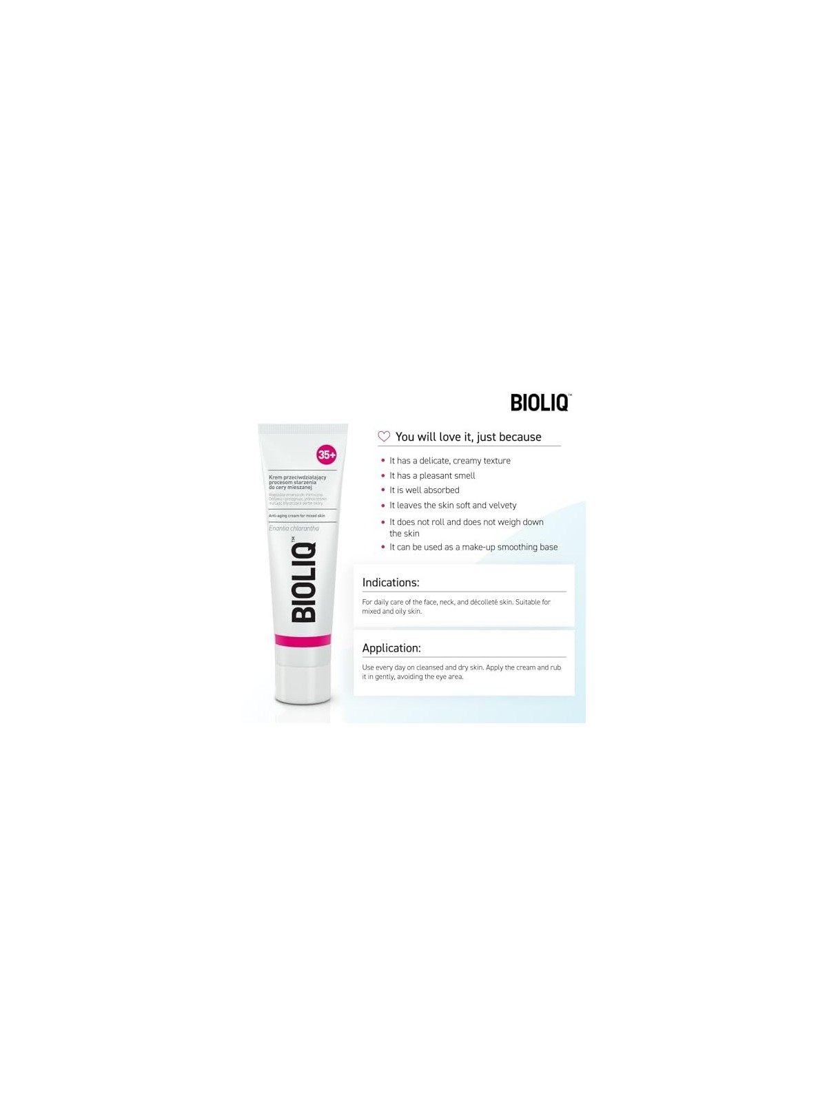 BIOLIQ 35 Crema antiet per pelli miste 50ml