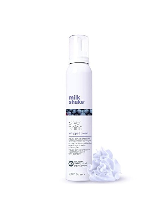 MilkShake Silver Shine Whipped Cream Balsamo per capelli biondo platino e grigi 200ml