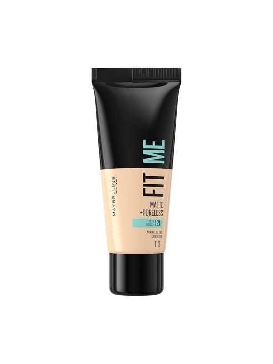 Maybelline Adattami Trucco opaco e senza pori donna 110 Porcelain