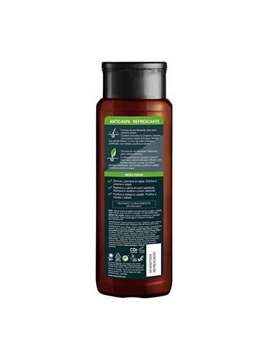 Natur Vital MEN SHAMPOO ANTIFORFORA RINFRESCANTE per capelli grassi 300ml unisex