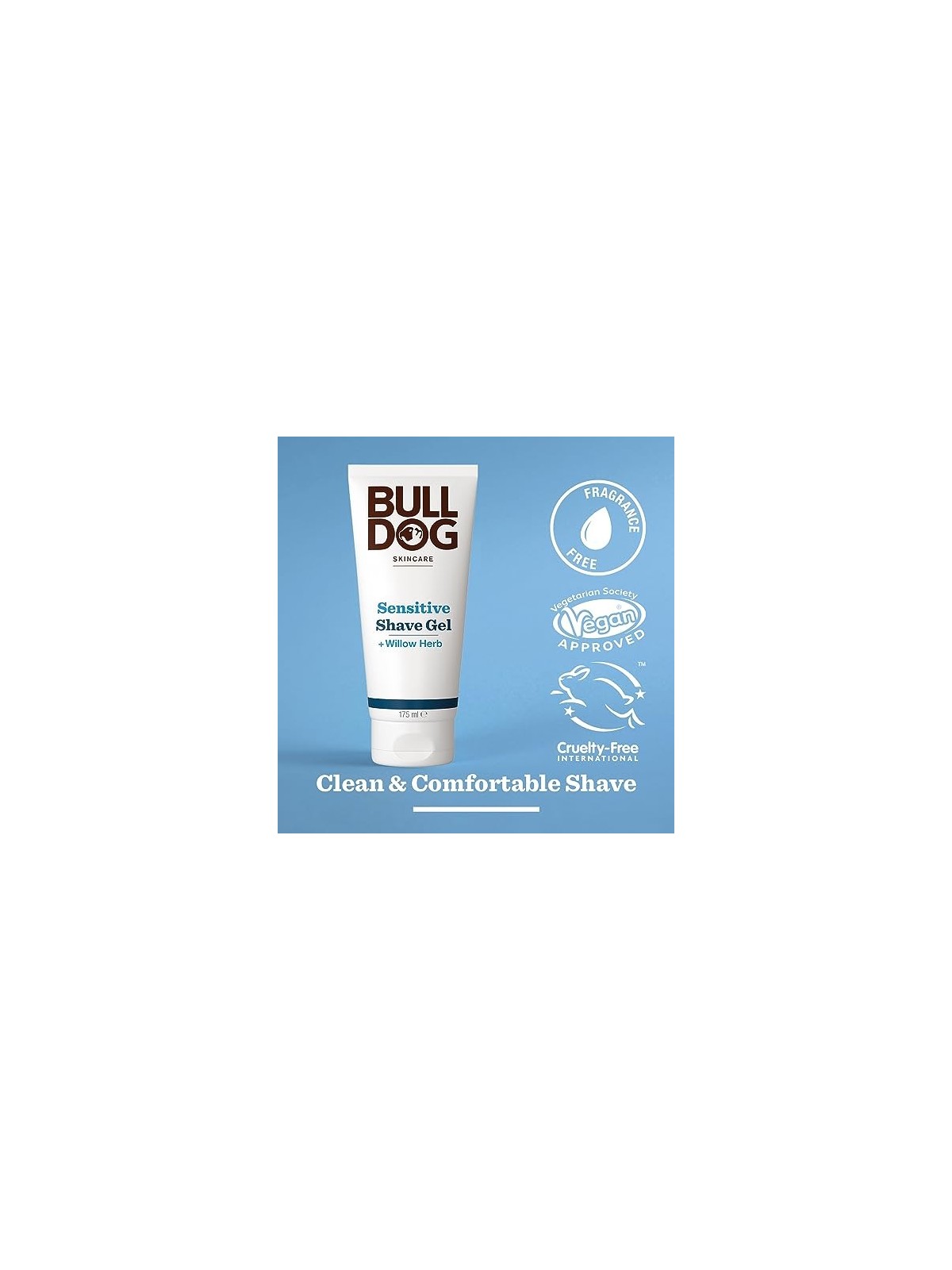 Gel da Barba Sensibile Bulldog Erba di Salice Uomo