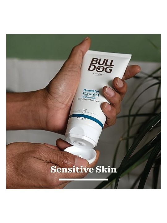 Gel da Barba Sensibile Bulldog Erba di Salice Uomo