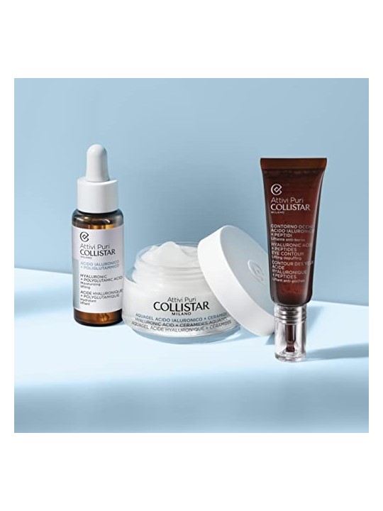 Collistar Pure Actives Contorno Occhi Acido Ialuronico e Peptidi Eyegel Donna 15ml