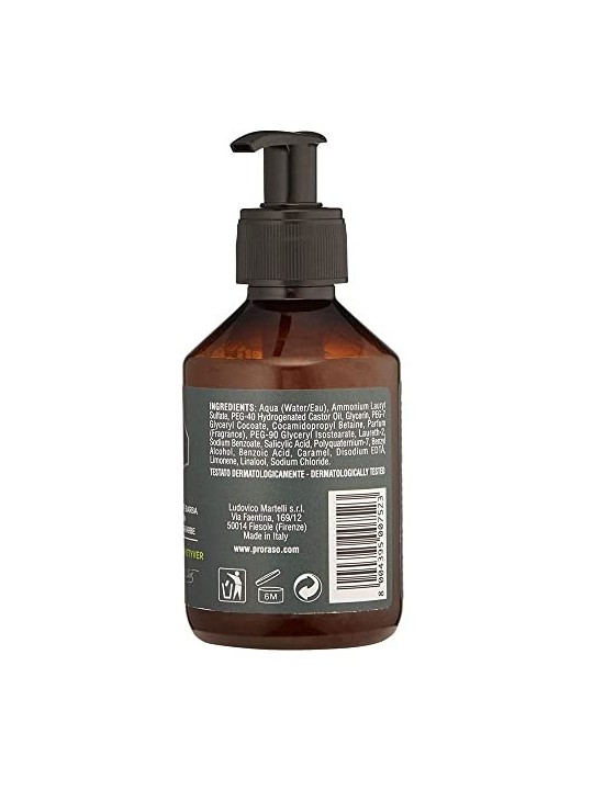 Proraso Cypress Vetyver Beard Wash Shampoo uomo 200ml