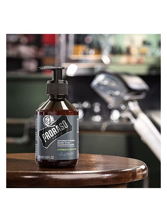 Proraso Cypress Vetyver Beard Wash Shampoo uomo 200ml