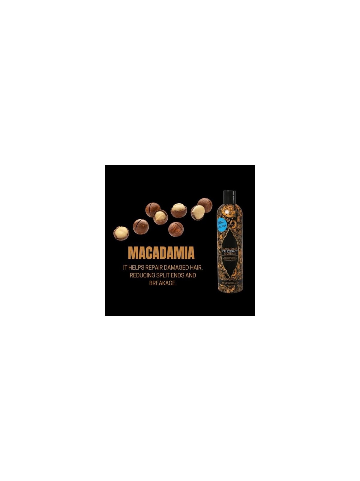 Macadamia Shampoo agli estratti oleosi tutti i tipi di capelli donna 400ml