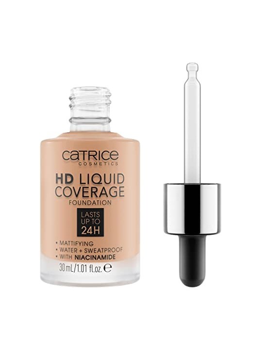 Catrice Liquid MakeUp Fondotinta Copertura HD Liquida 30 ml 040 Warm Beige donna
