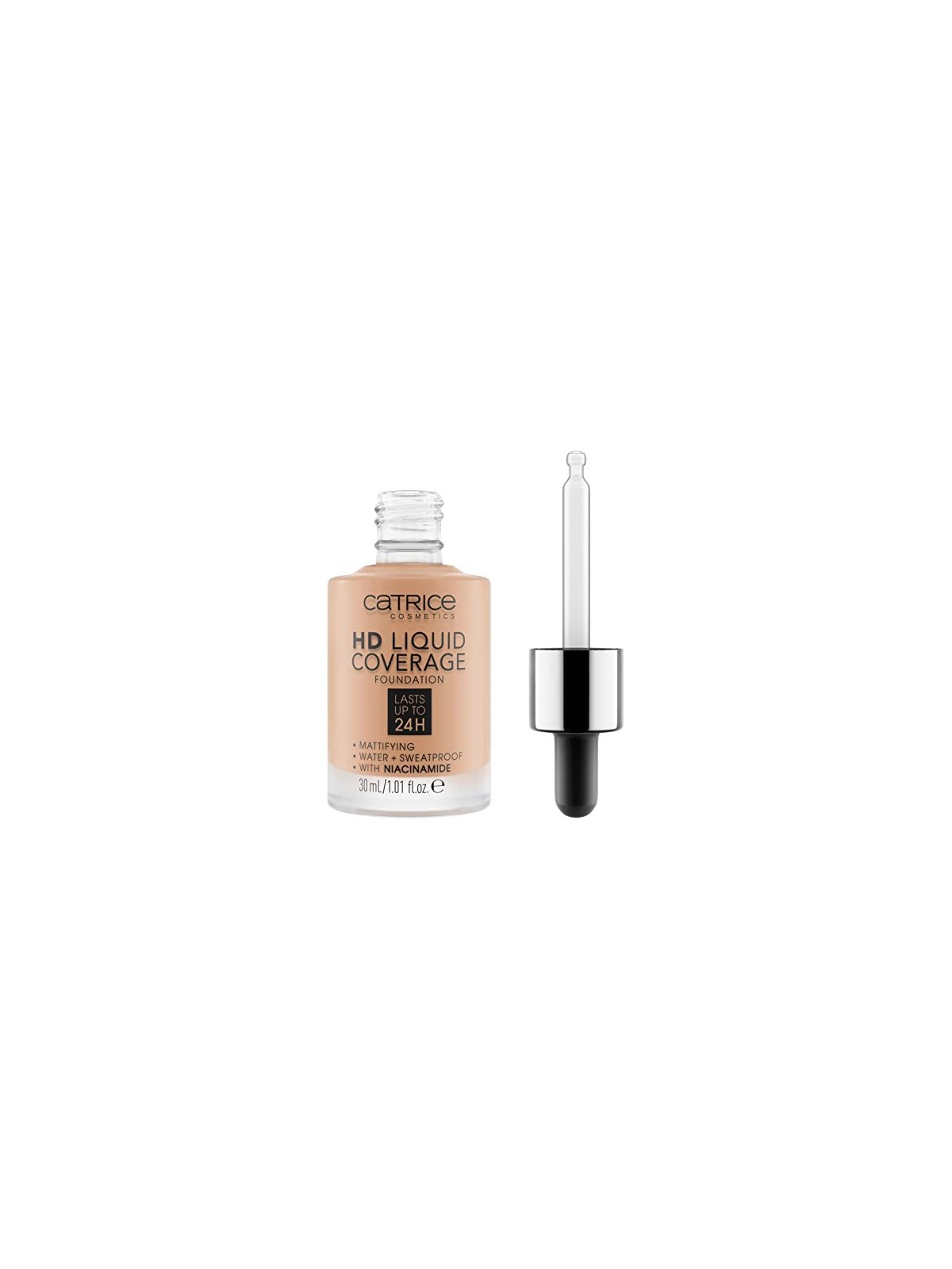 Catrice Liquid MakeUp Fondotinta Copertura HD Liquida 30 ml 040 Warm Beige donna
