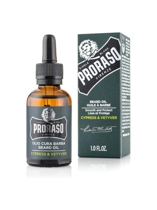 Olio da barba Proraso Cipresso Vetyver Uomo 30ml