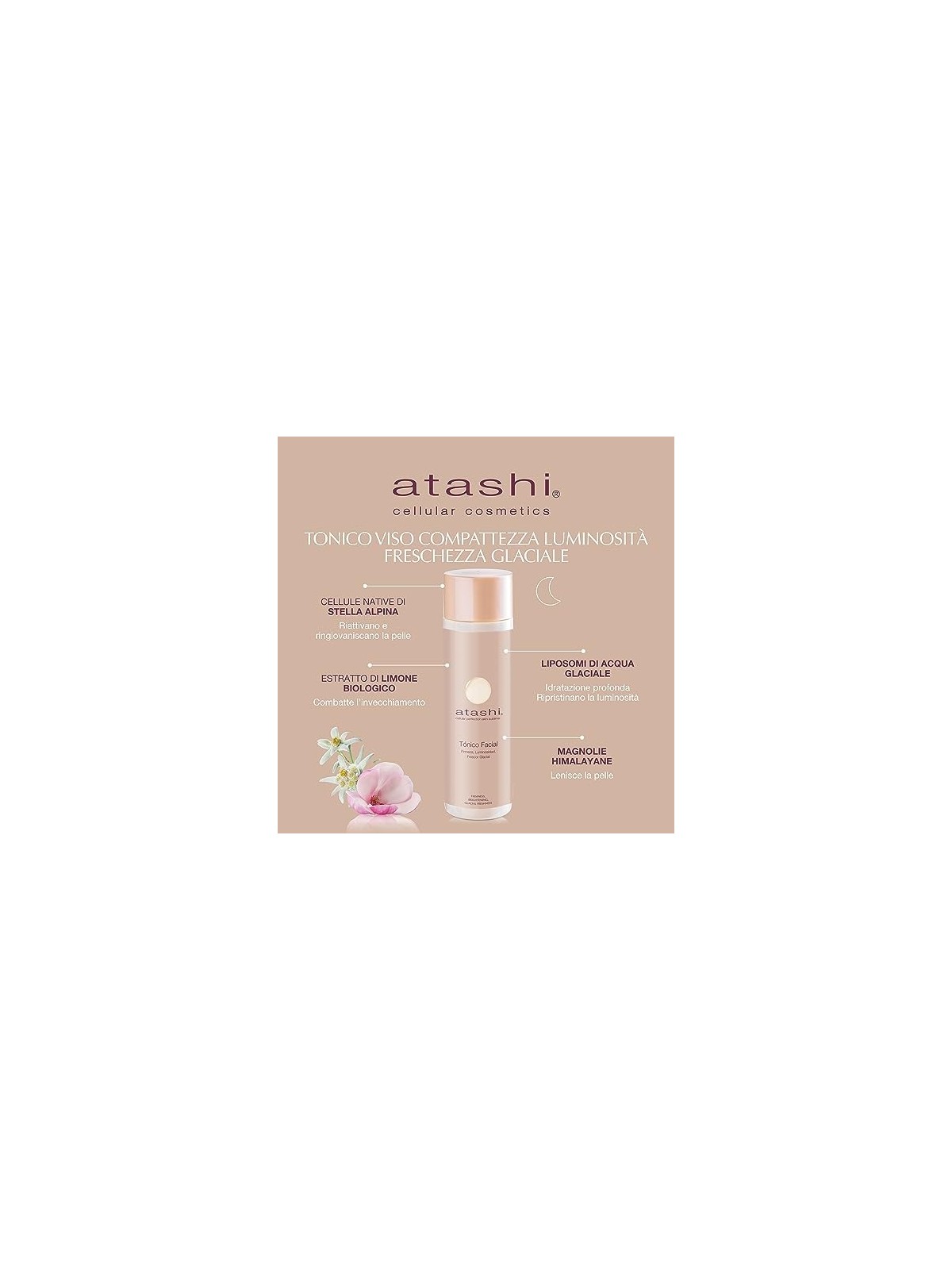 Tonico viso Atashi CELLULAR PERFECTION per pelle radiosa e tonica 250ml