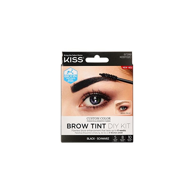 Kiss My Face Brow Tint Diy Kit Set sopracciglia 20 ml donna  Black