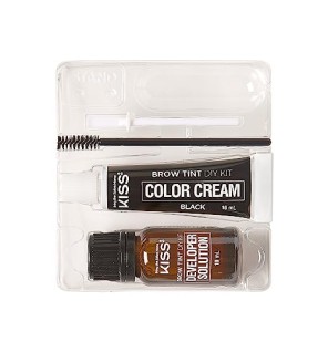 Kiss My Face Brow Tint Diy Kit Set sopracciglia 20 ml donna Black
