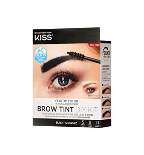Kiss My Face Brow Tint Diy Kit Set sopracciglia 20 ml donna Black