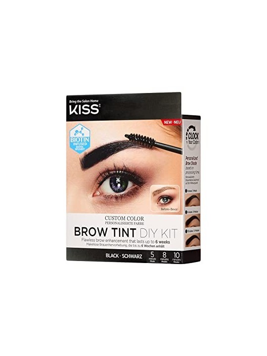 Kiss My Face Brow Tint Diy Kit Set sopracciglia 20 ml donna Black