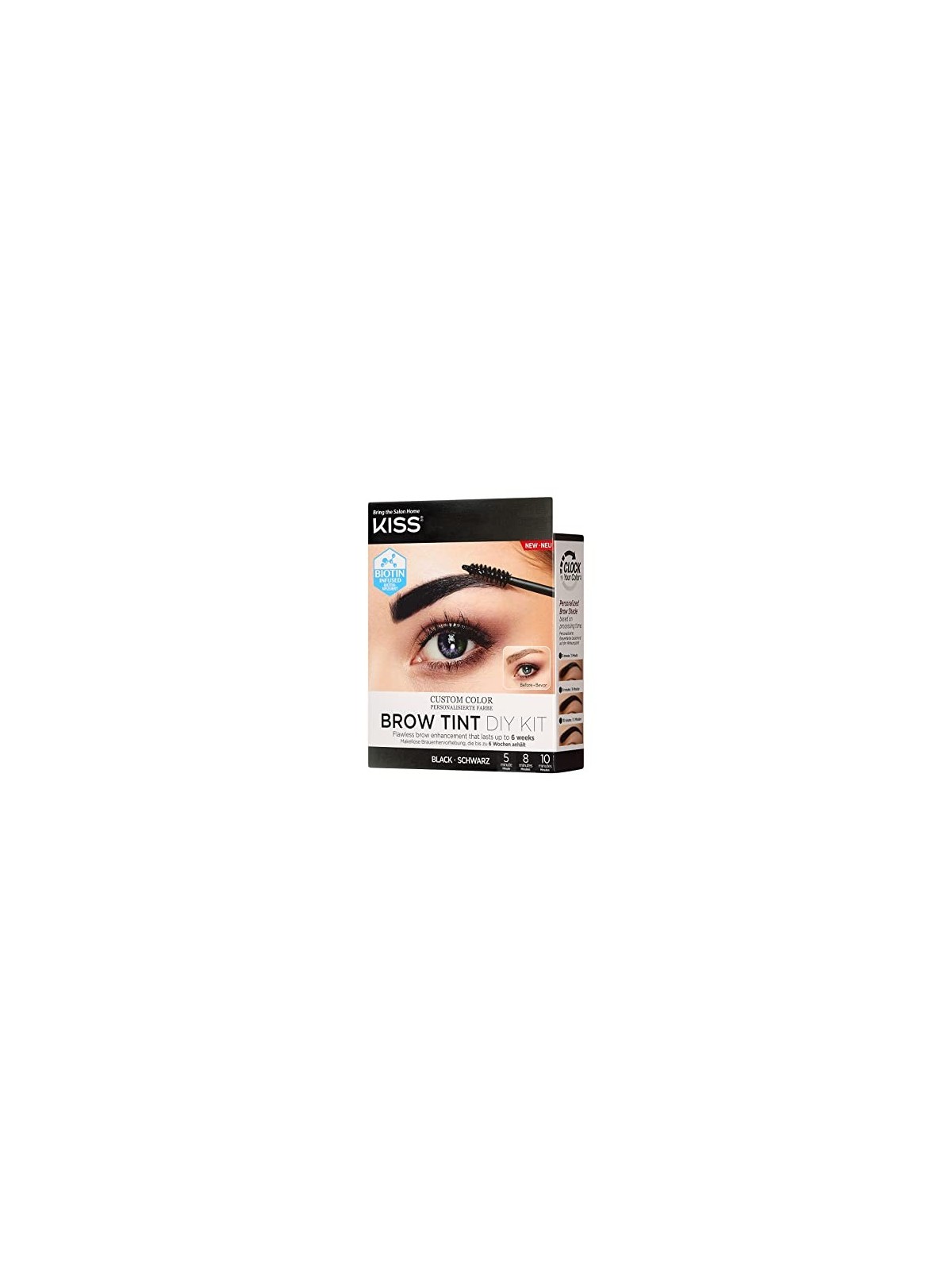 Kiss My Face Brow Tint Diy Kit Set sopracciglia 20 ml donna Black
