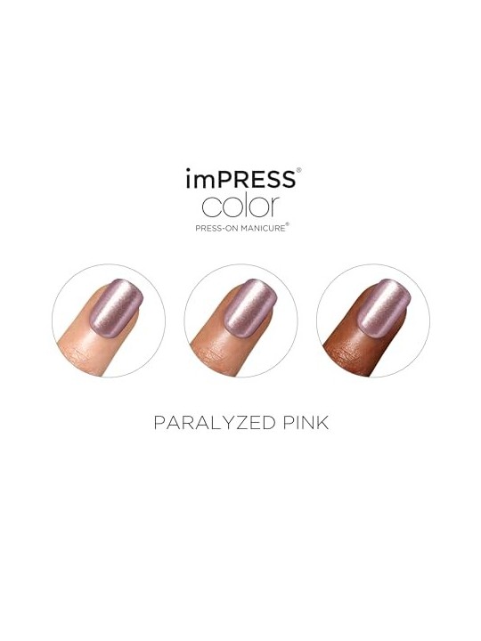 Kiss My Face ImPRESS Color Unghie Rosa Paralizzate 30 pz donna