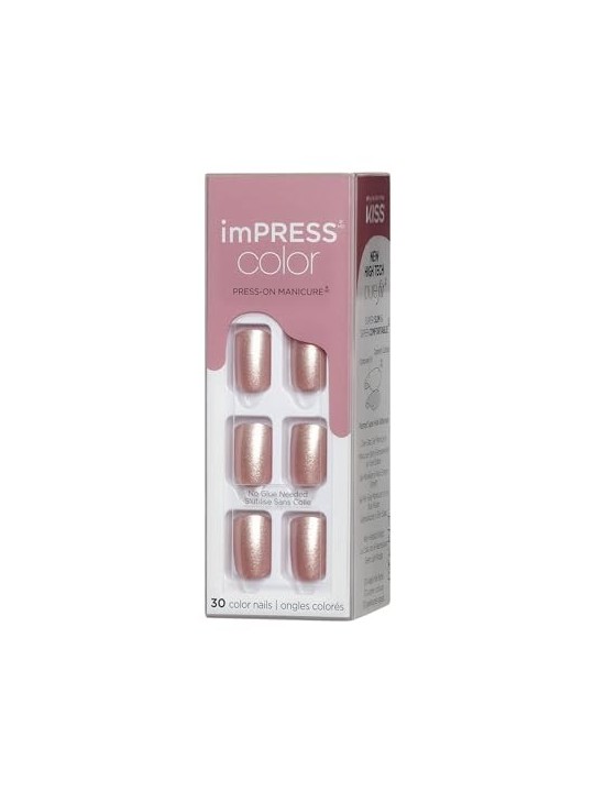 Kiss My Face ImPRESS Color Unghie Rosa Paralizzate 30 pz donna