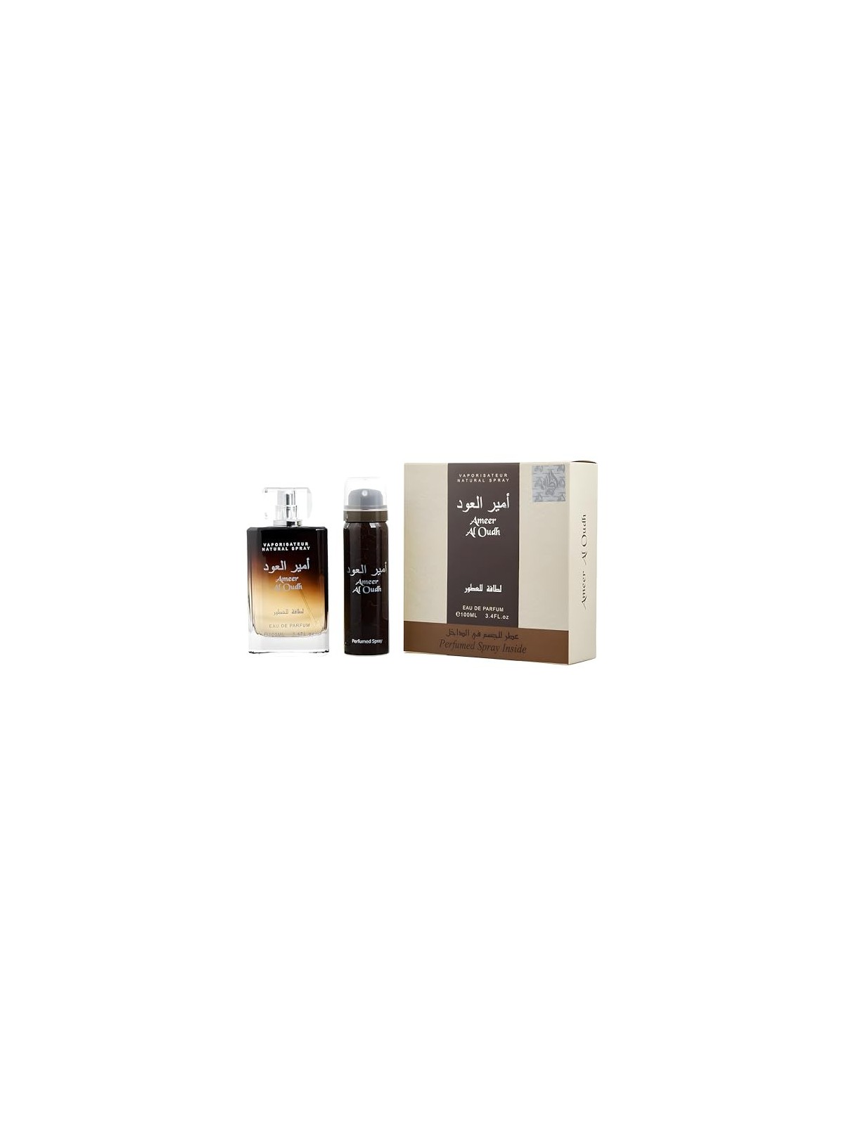 Lattafa Perfumes Ameer Al Oudh Set regalo eau de parfum 100 ml e deodorante 50 ml unisex 100ml Lattafa Perfumes www.essenzetotal