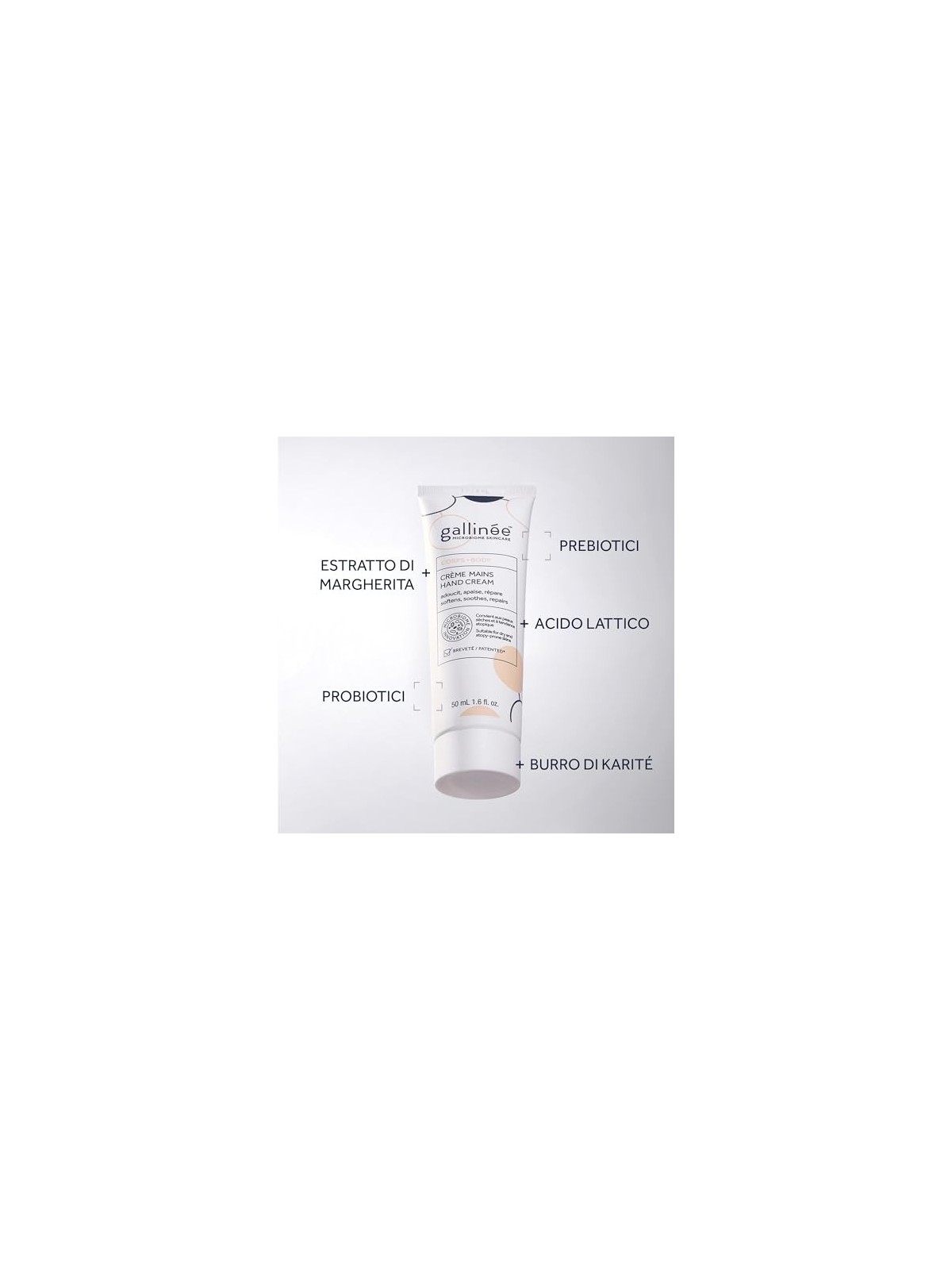 Galline Crema Mani Nutriente con Triplo Complesso Biotico 50ml