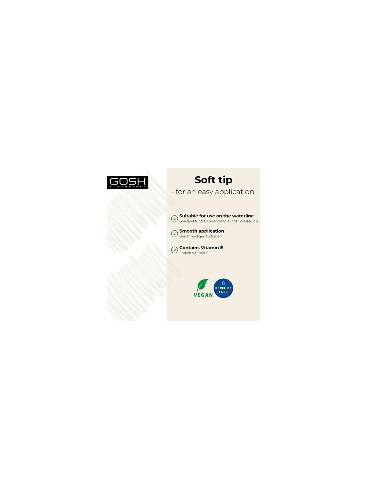 Gosh Kohl Eyeliner donna 1,1g White