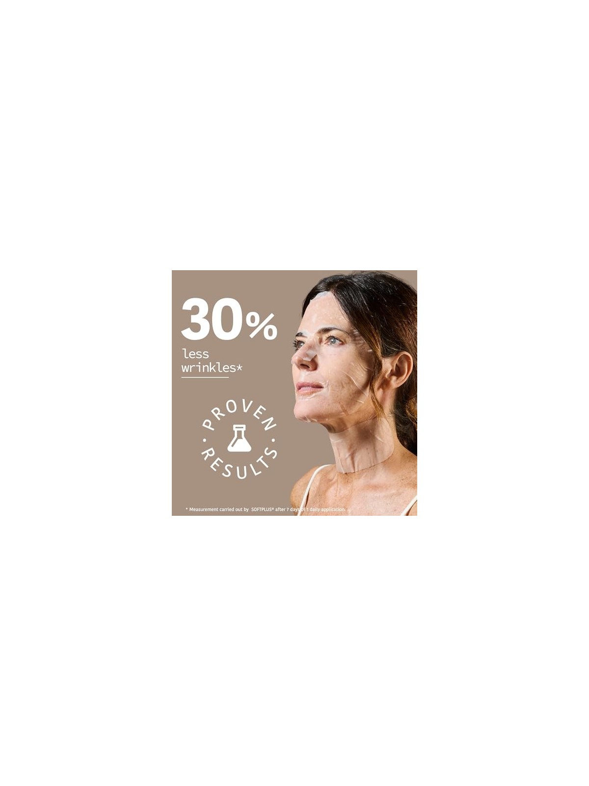 Iroha 100% COTTON FACE & NECK MASK with collagen anti-aging