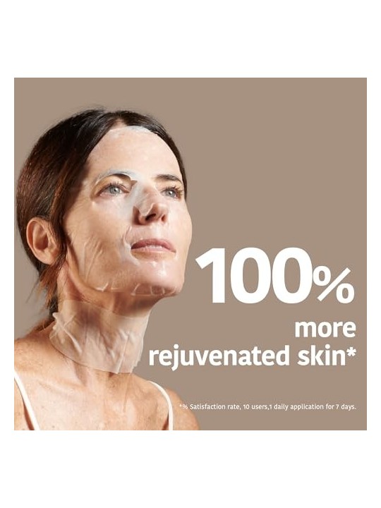 Iroha 100% COTTON FACE & NECK MASK with collagen anti-aging