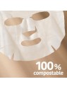 Iroha 100% COTTON FACE & NECK MASK with collagen anti-aging