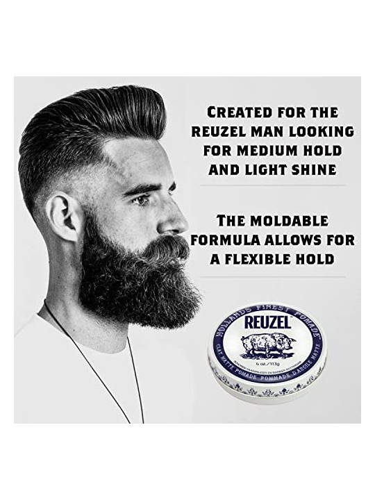 Reuzel Clay Matte Pomade Pomata per capelli allargilla donna 1130g