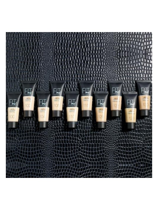Maybelline Fit Me! Fondotinta opacizzante viso Poreless 100 Warm Ivory