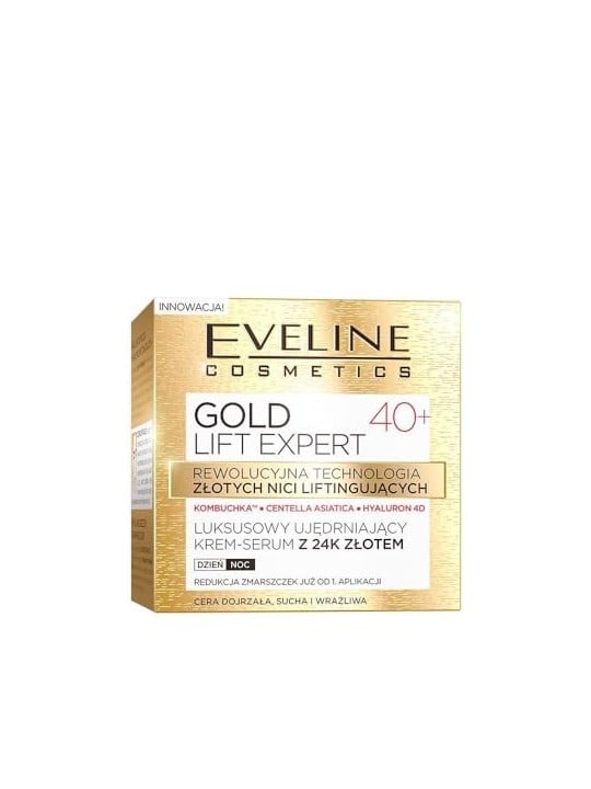 Siero-crema rassodante con oro 24k per pelli mature