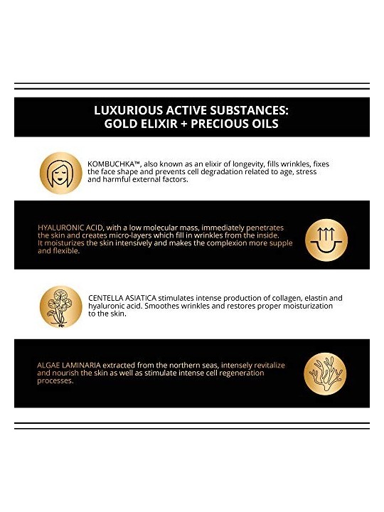 Siero-crema rassodante con oro 24k per pelli mature