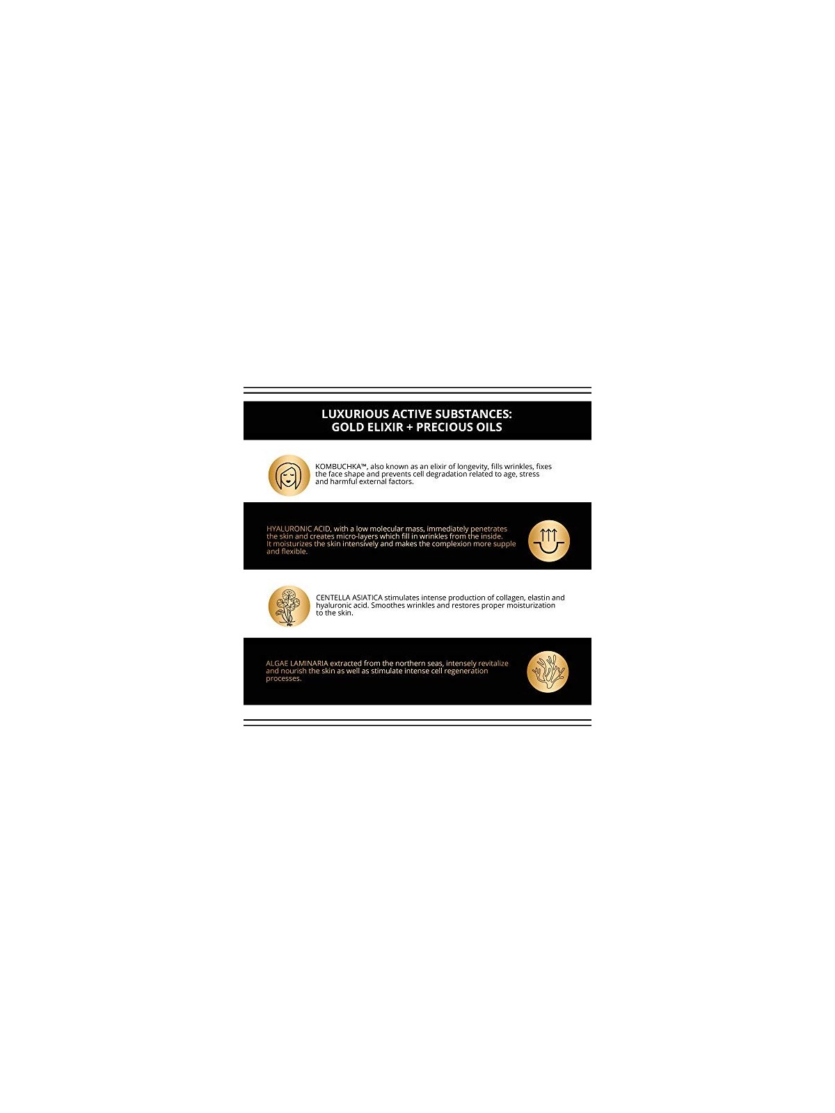 Siero-crema rassodante con oro 24k per pelli mature