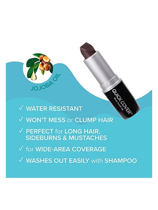 Kiss My Face Stick per ritocco capelli grigi Quick Cover 6 g donna Dark Brown