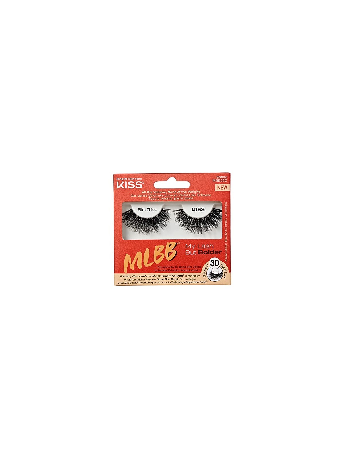 Ciglia artificiali Kiss My Face MLB Bolder Lash Slim Thicc