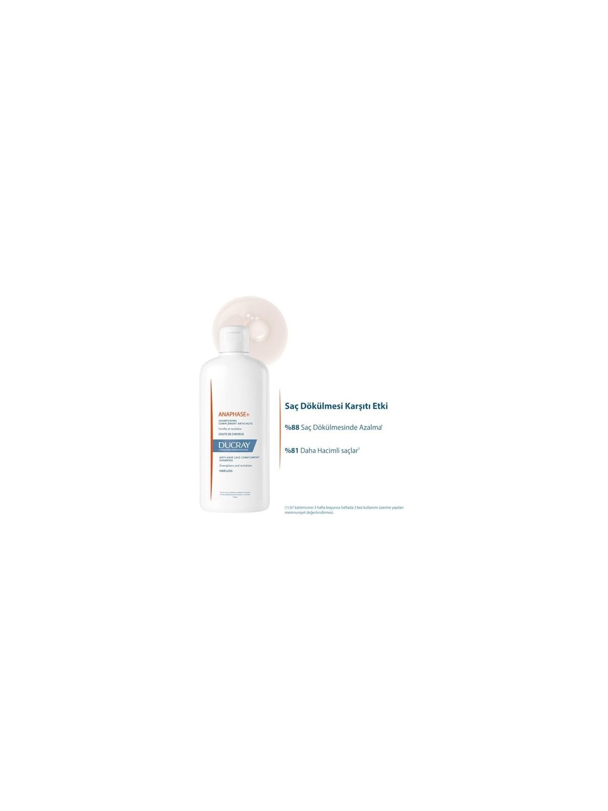 Ducray ANAPHASE shampoo complemento anticaduta 400ml unisex
