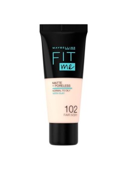 Maybelline FIT ME MATTE & PORELESS 102 Fondotinta Opacizzante 30ml