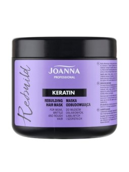 JOANNA PROFESSIONAL Keratin Rebuilding Hair Mask maschera ricostruttiva per capelli indeboliti con cheratina 500g