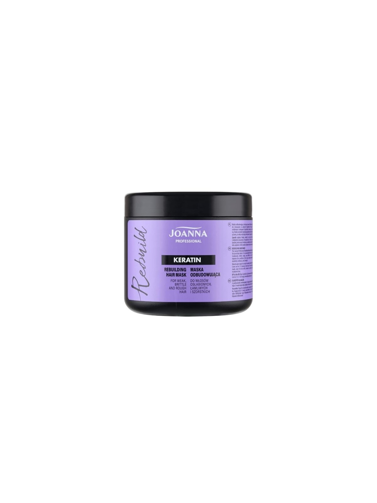 JOANNA PROFESSIONAL Keratin Rebuilding Hair Mask maschera ricostruttiva per capelli indeboliti con cheratina 500g